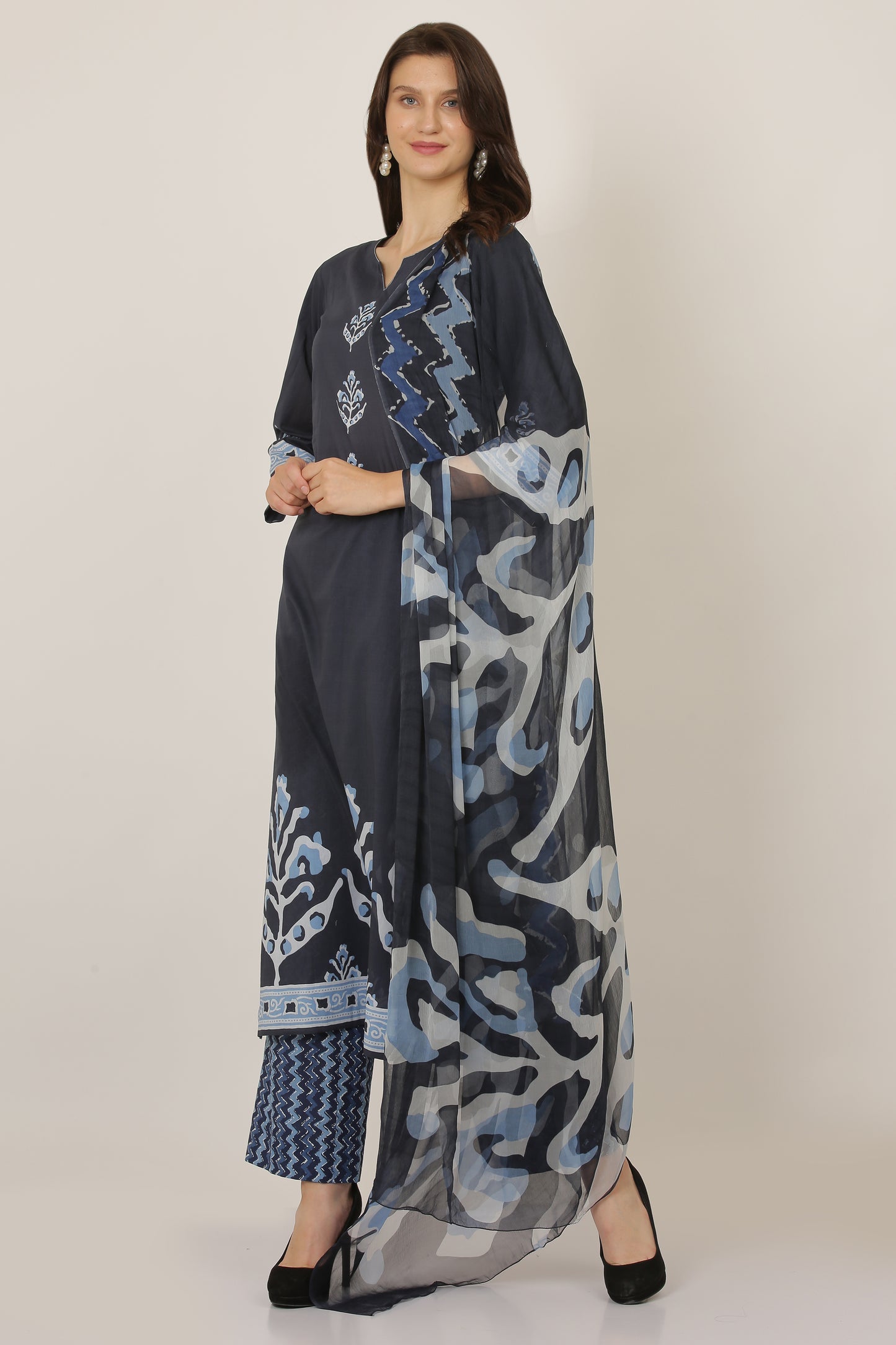 3PC UN-STITCHED SUITS-PB-04-A