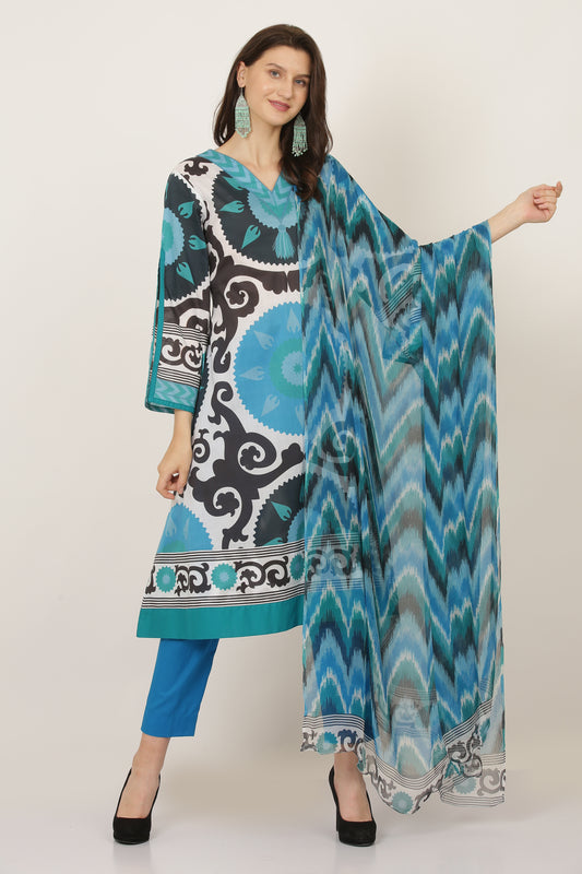3PC UN-STITCHED SUITS-PB-05-C