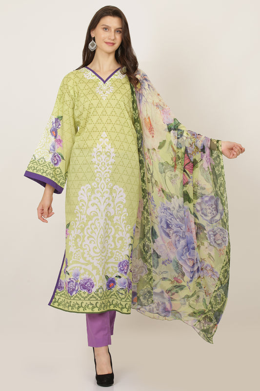 3PC UN-STITCHED SUITS-PB-06-A