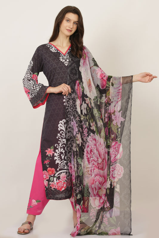 3PC UN-STITCHED SUITS-PB-06-C