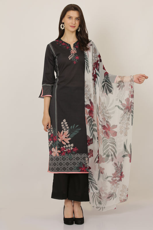 3PC UN-STITCHED SUITS-PB-07-A