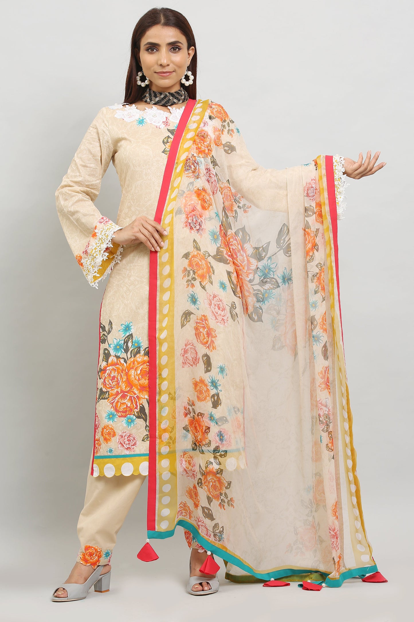 3PC UN-STITCHED SUITS-SR-03-B