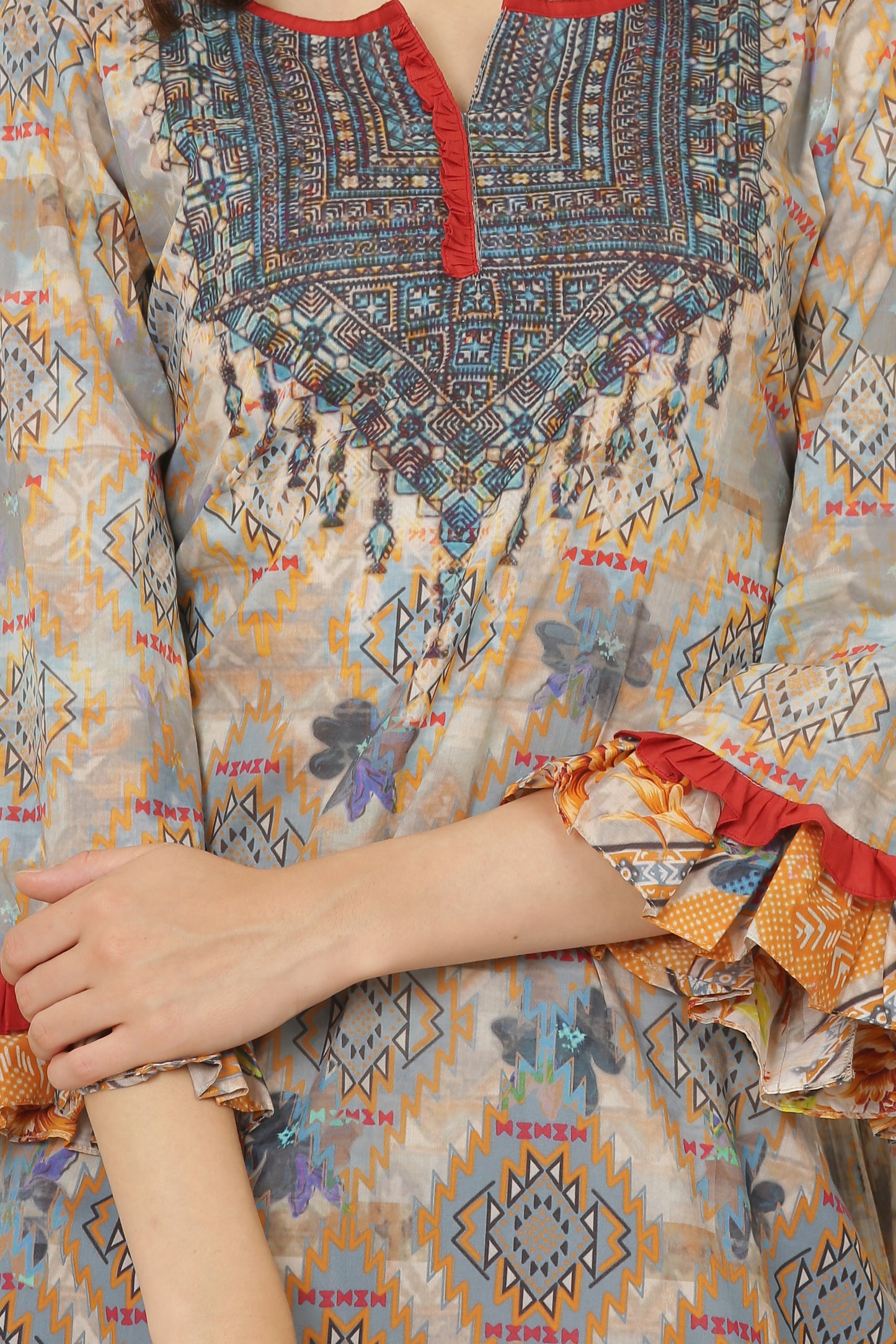 3PC UN-STITCHED SUITS-TS-01-A