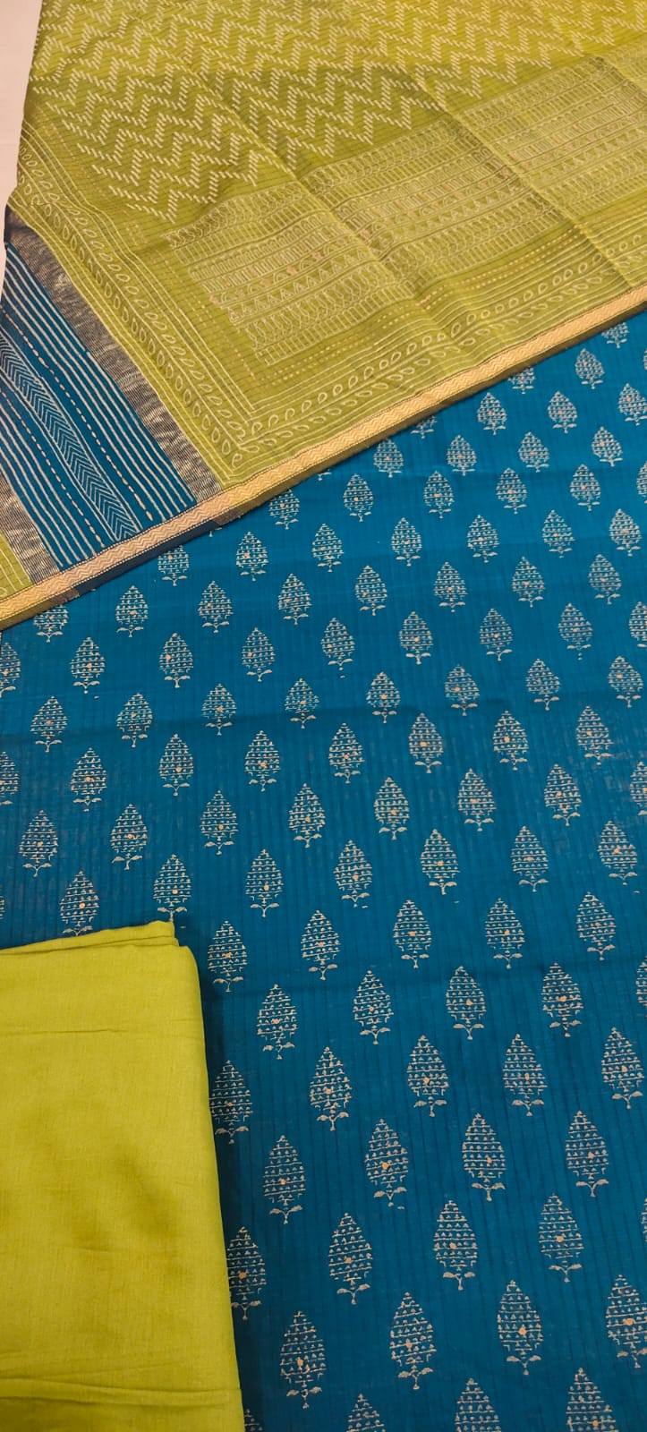 3-Pc Unstitched Printed Maheshwari Suit-Maheshwari-1308