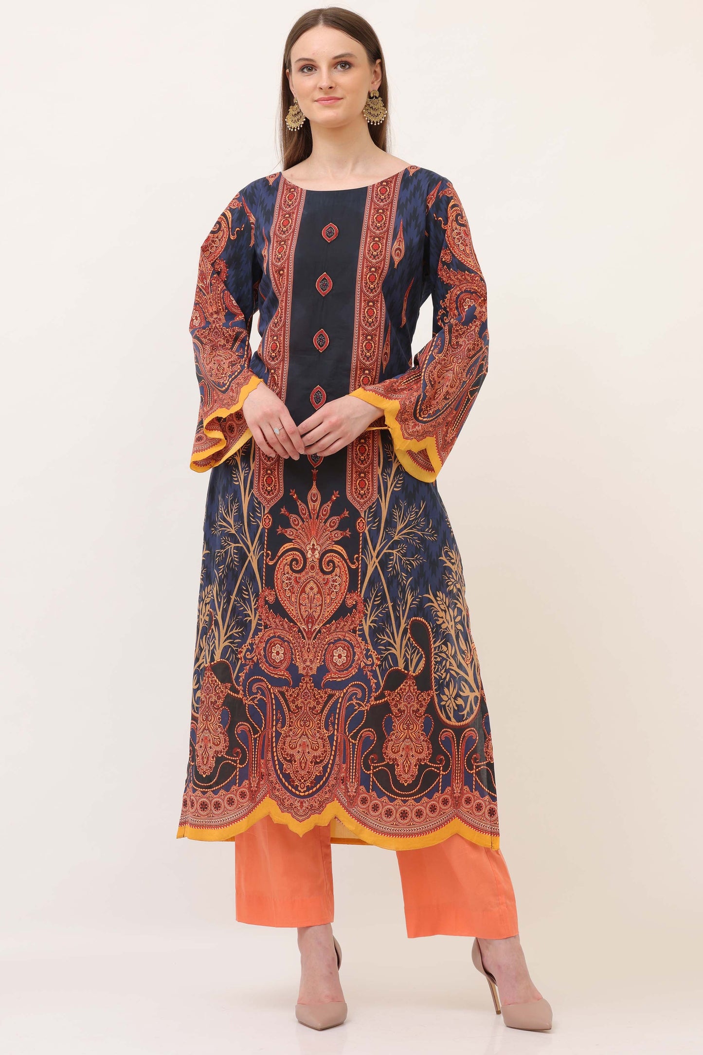 3PC UN-STITCHED SUITS-MH-06A