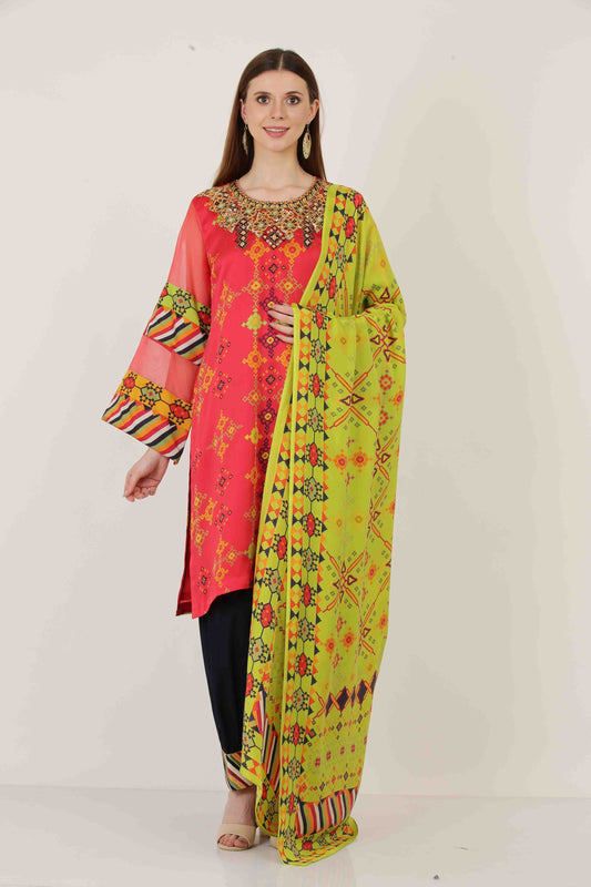 3PC UN-STITCHED SUITS-NRV-02A