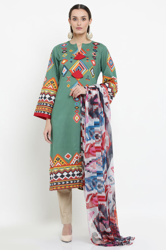 3PC. UNSTITCHED SUITS-PB-12A