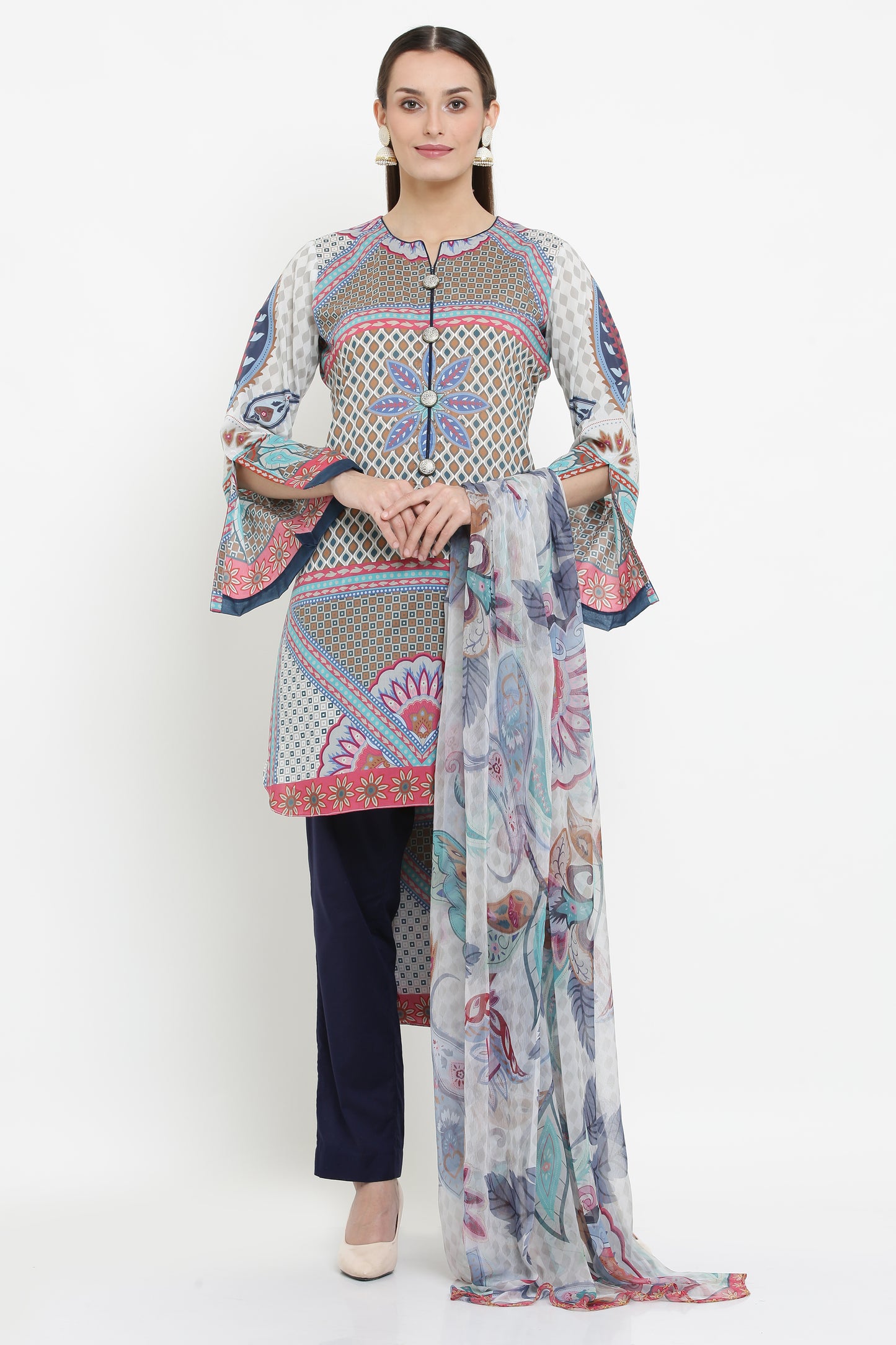 3PC. UNSTITCHED SUITS-PB-16A