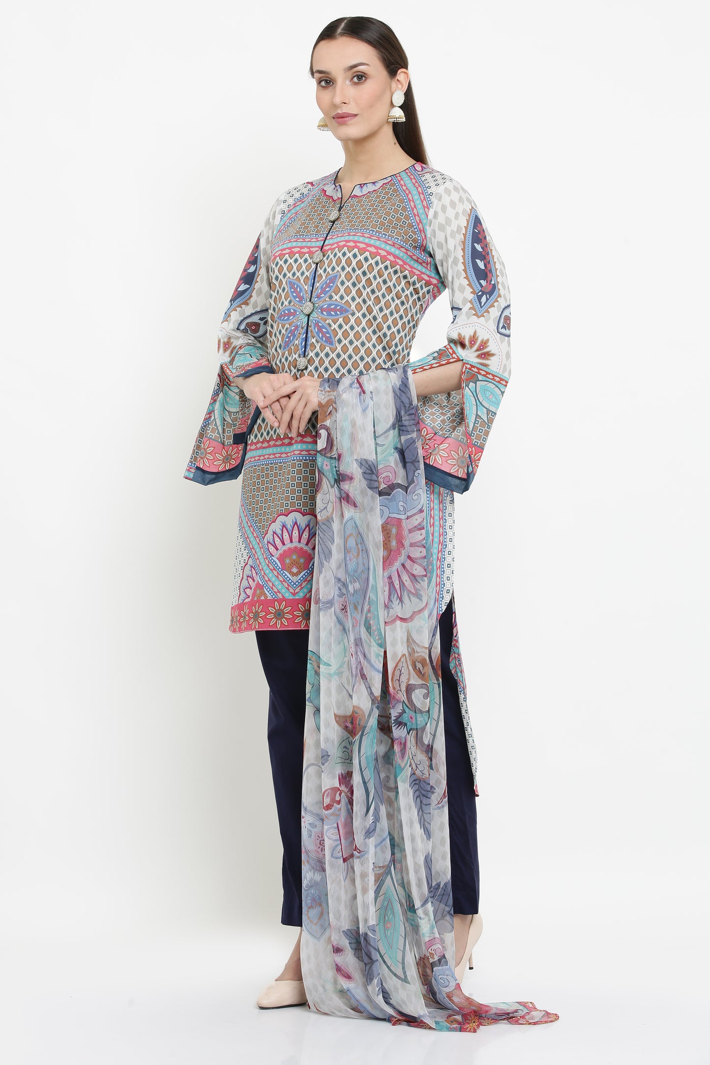 3PC. UNSTITCHED SUITS-PB-16A