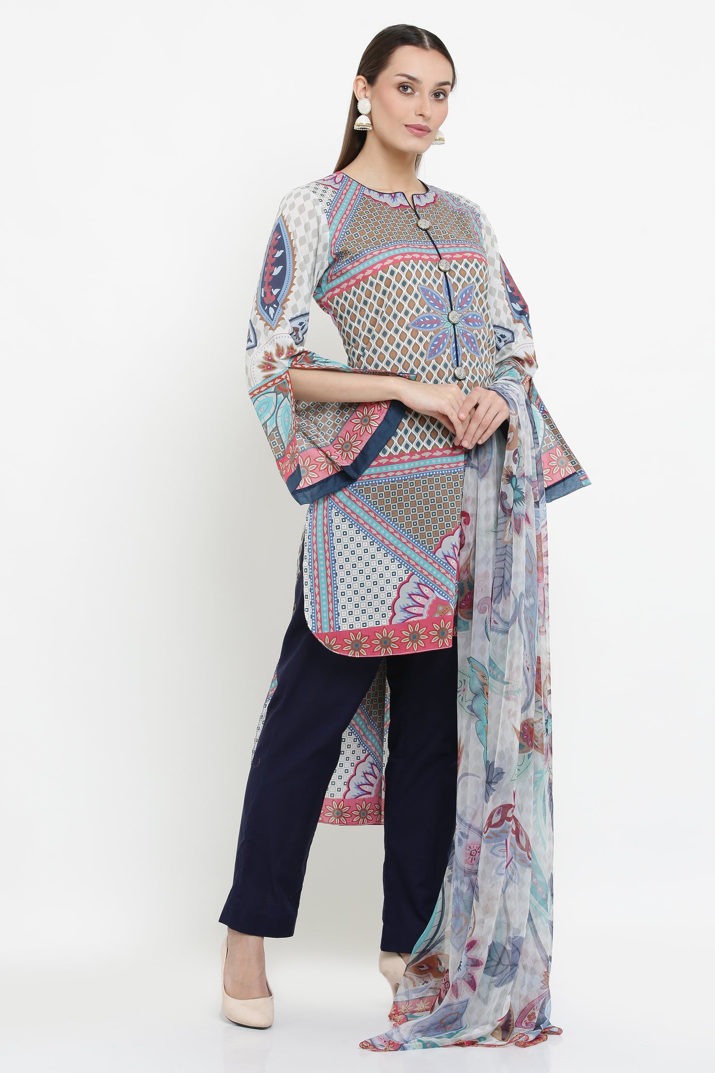 3PC. UNSTITCHED SUITS-PB-16A