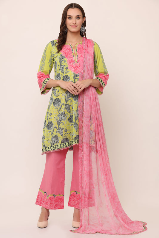 3PC UN-STITCHED SUITS-PB-19B