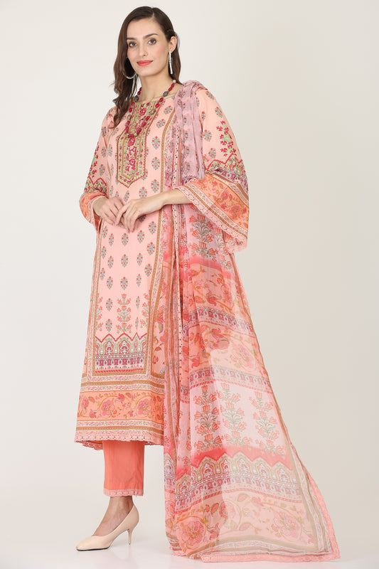 3PC UN-STITCHED SUITS-KH-RA-01-B