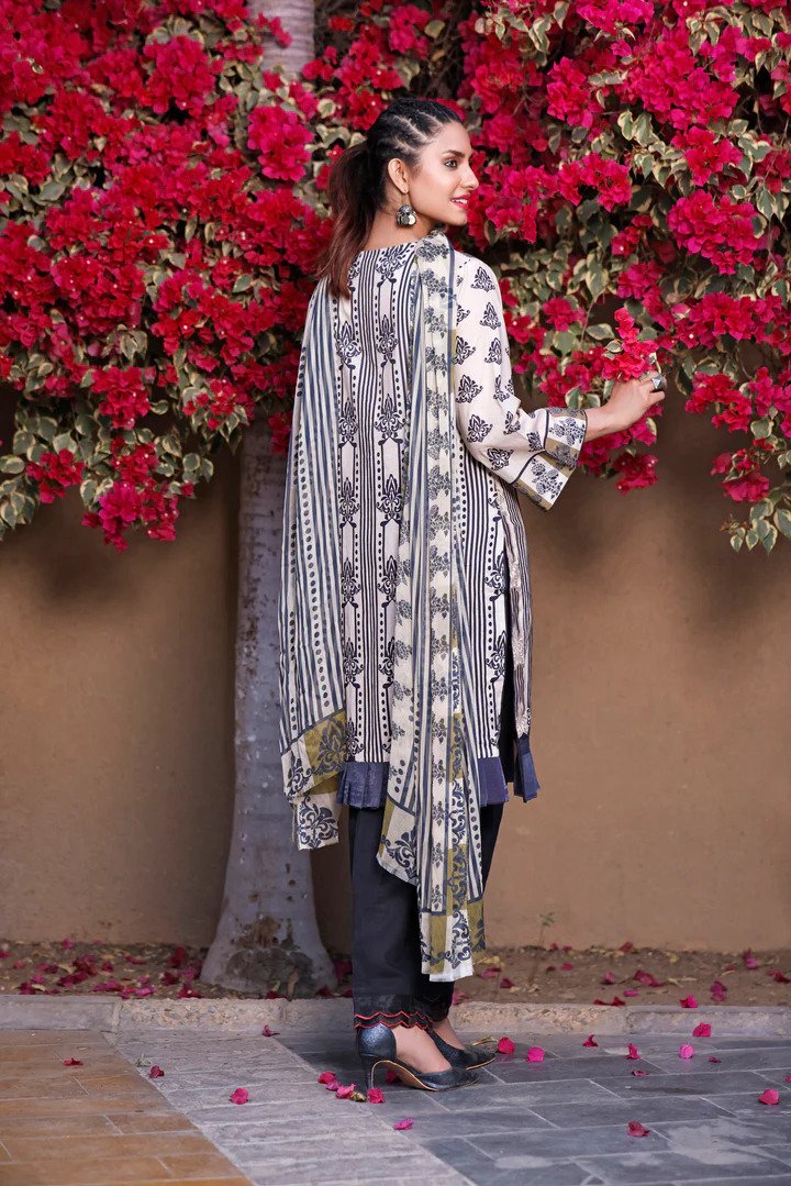 2PC PRINTED UN-STITCHED SUITS-RZC-1104