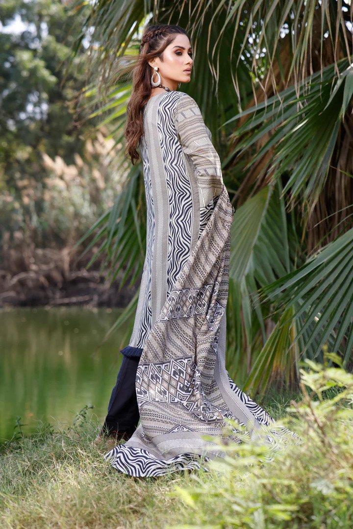 2PC PRINTED UN-STITCHED SUITS-RZL-1091