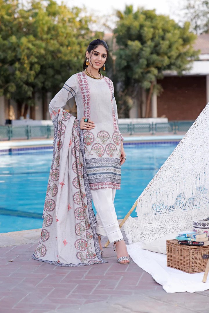 2PC PRINTED UN-STITCHED SUITS-RZL-1094