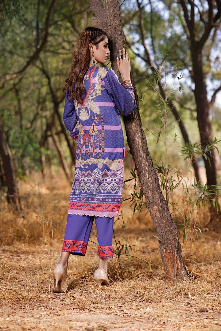 2PC PRINTED UN-STITCHED SUITS-RZL-1096