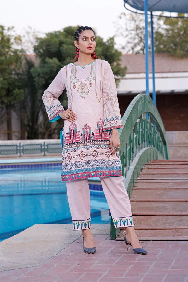 2PC PRINTED UN-STITCHED SUITS-RZL-1097