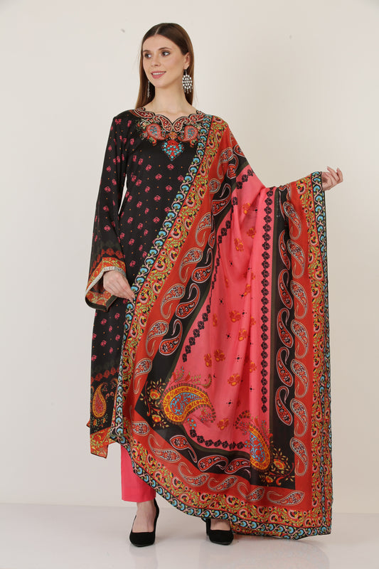 3PC UN-STITCHED SUITS-SR-06A