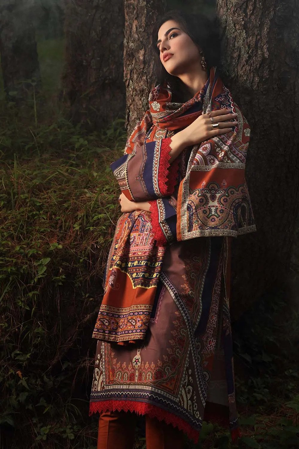 2PC DigitalPrinted Khaddar UN-STITCHED SUITS -TK-12011B
