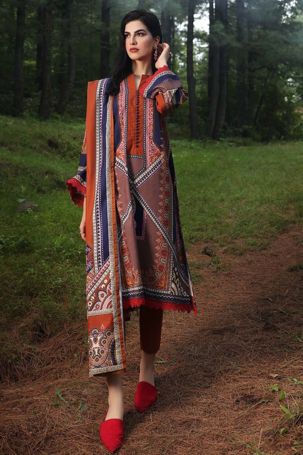 2PC DigitalPrinted Khaddar UN-STITCHED SUITS -TK-12011B