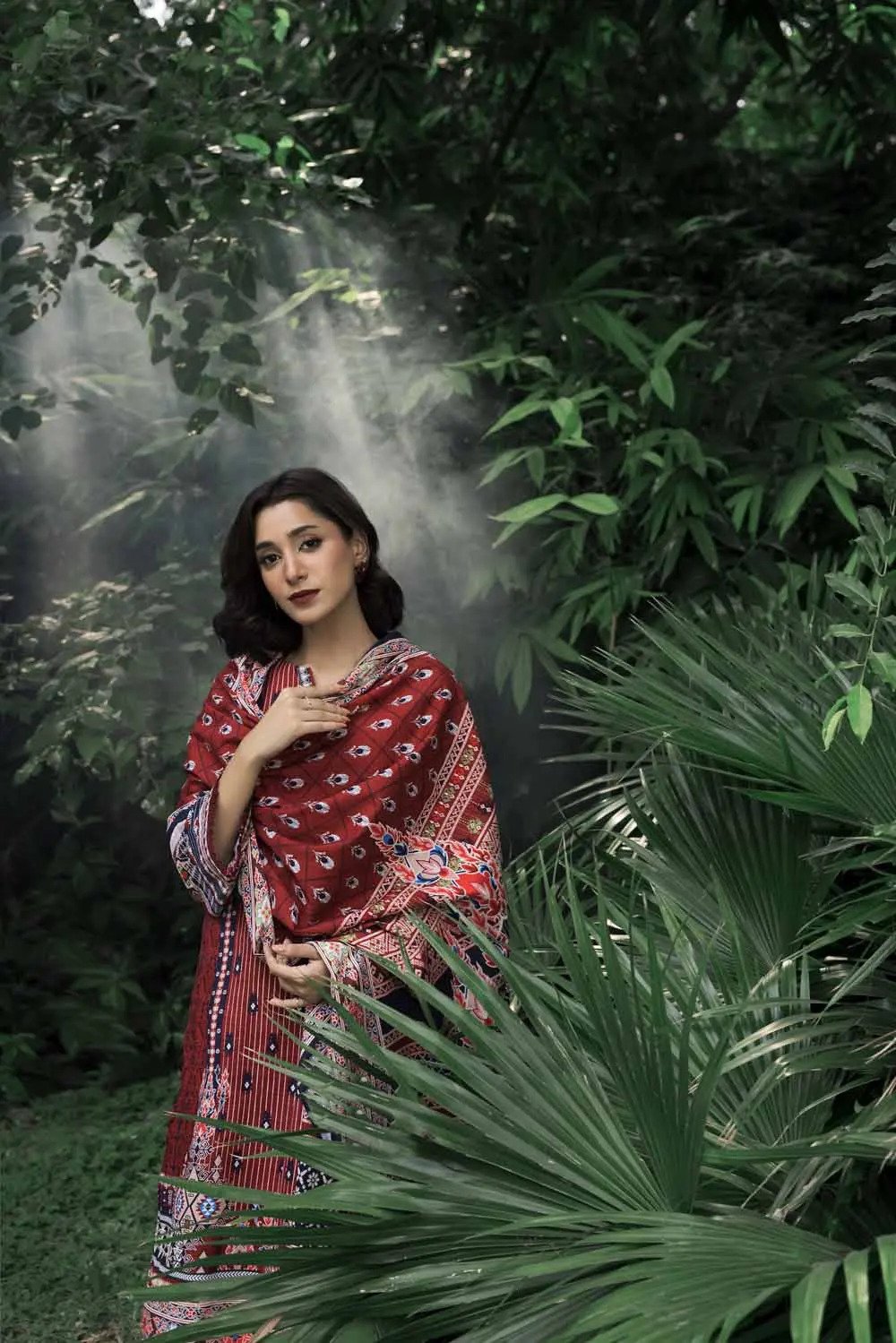 3PC Khaddar Printed UN-STITCHED SUITS-WR-22028