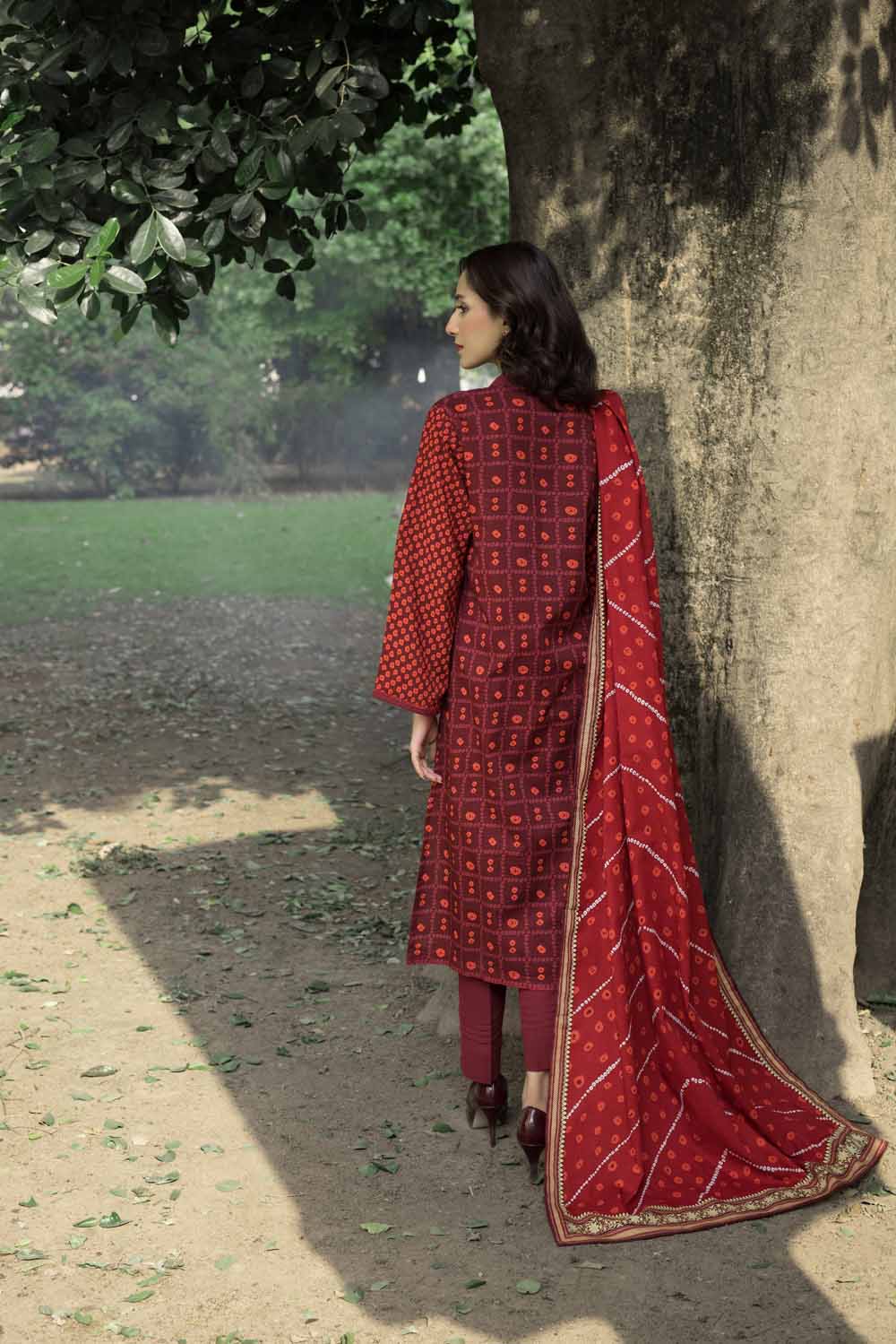 3PC Khaddar Printed UN-STITCHED SUITS-WR-22034