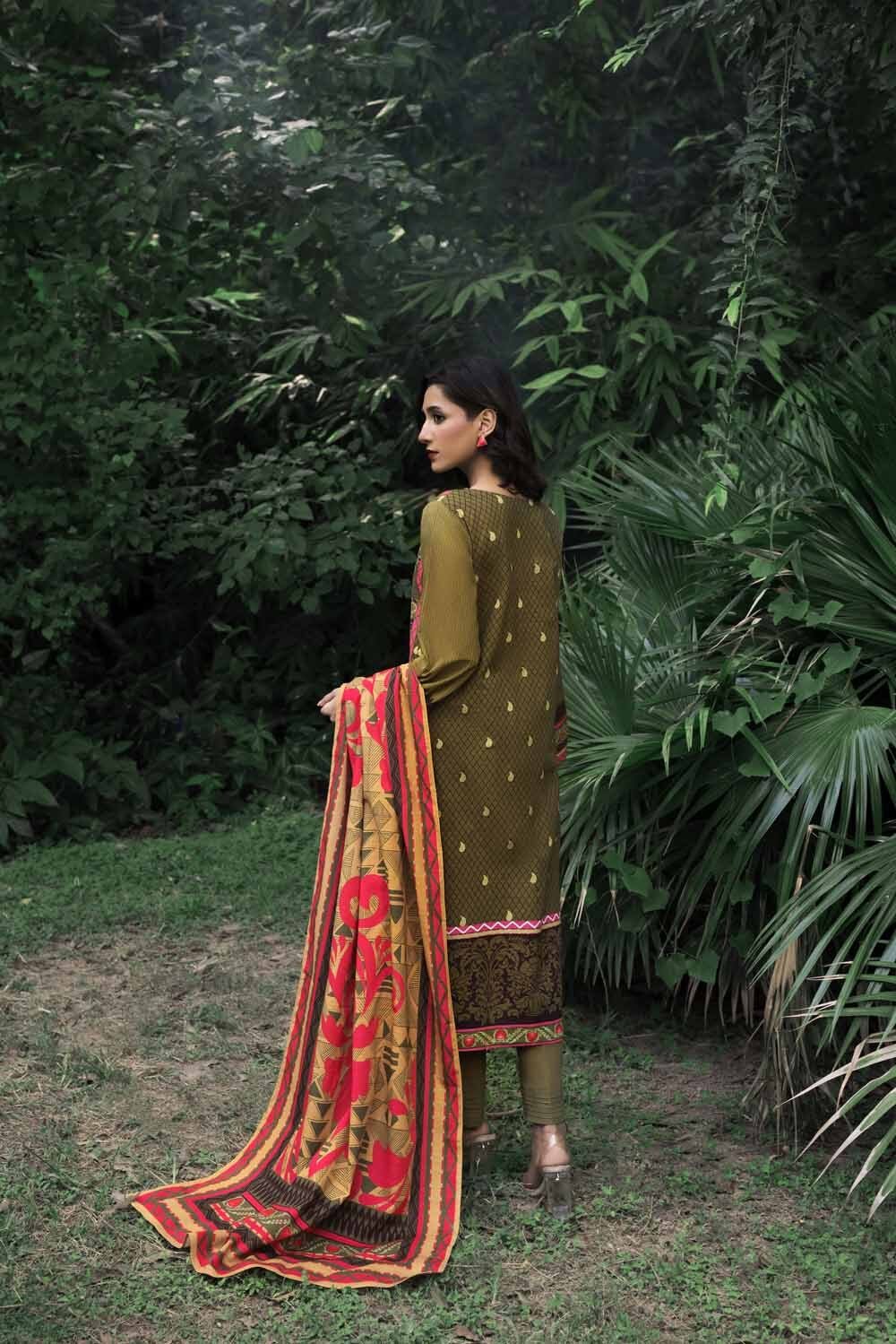 3PC Khaddar Printed UN-STITCHED SUITS-WR-22039