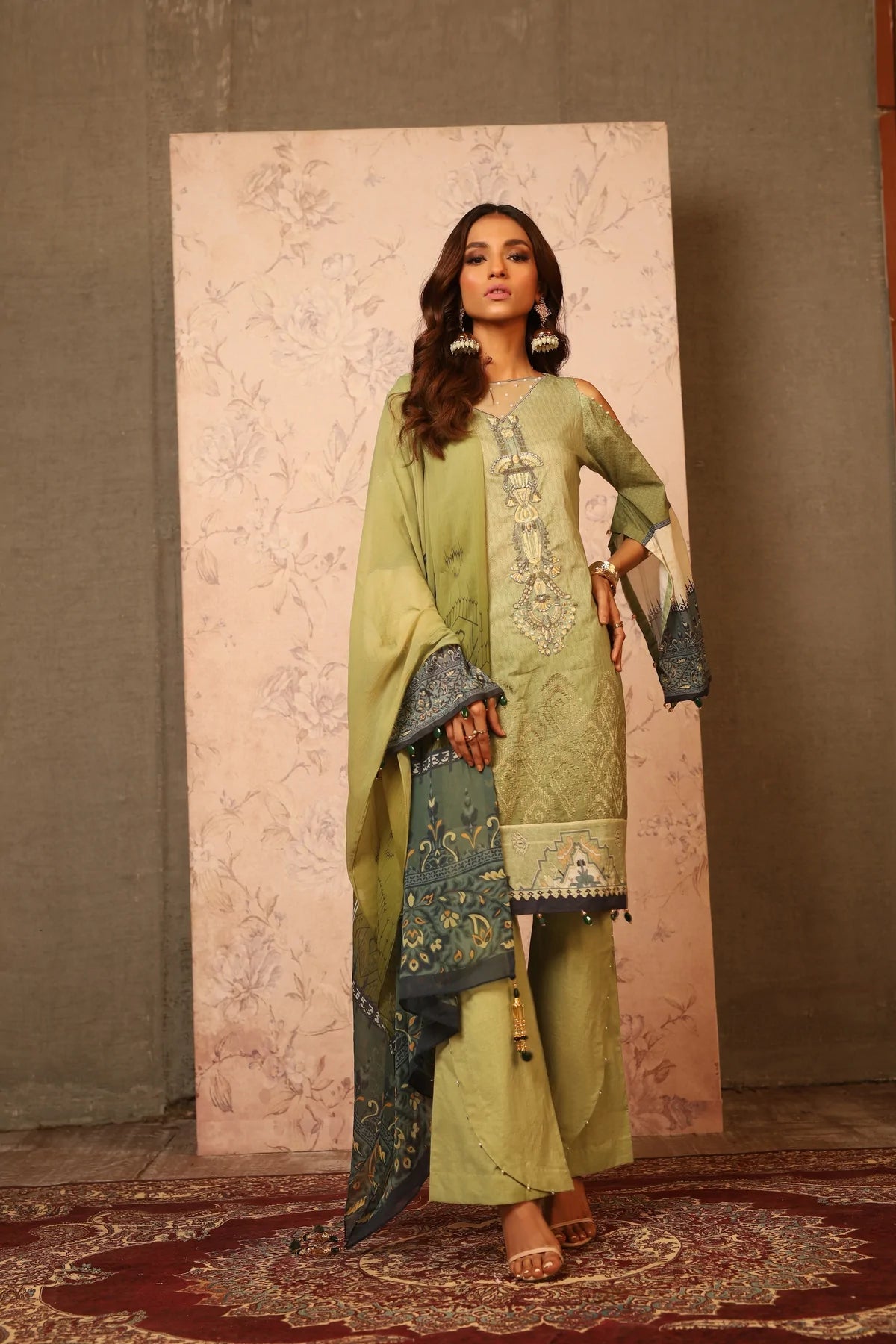 3PC UN-STITCHED SUITS-ZC-5082