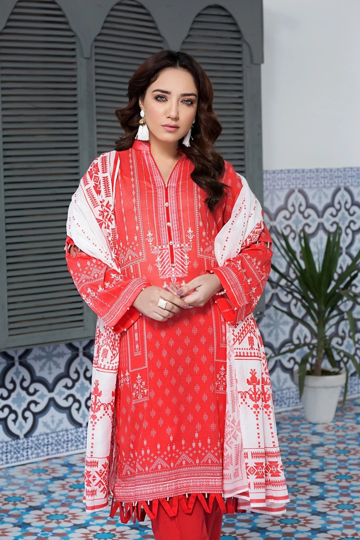 3PC UN-STITCHED SUITS-ZLA-9073