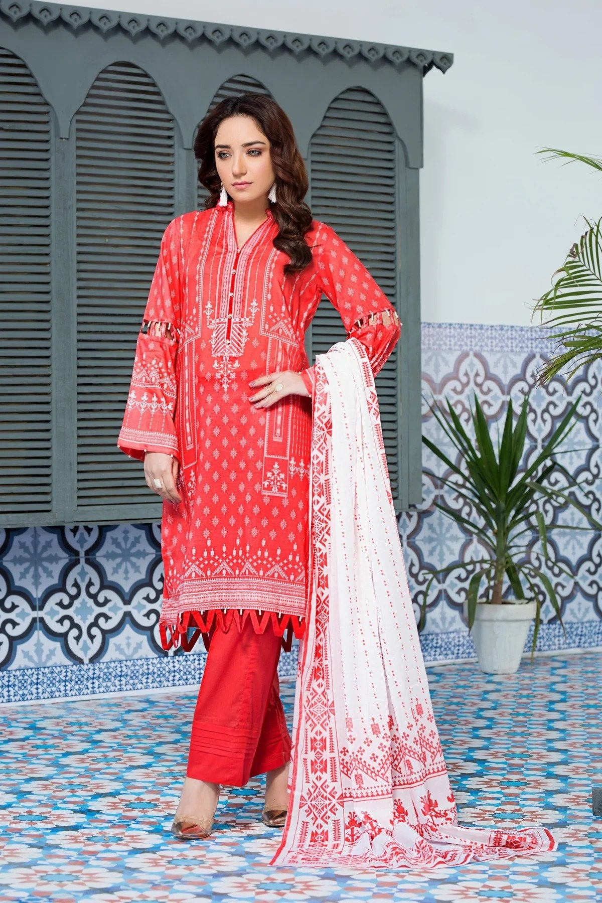3PC UN-STITCHED SUITS-ZLA-9073