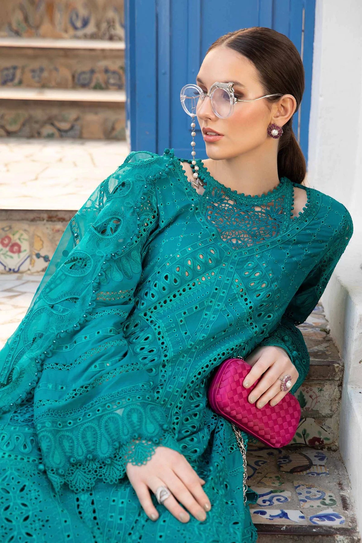 MARIA B LUXURY UN-STITCHED SUIT| D-2402-A