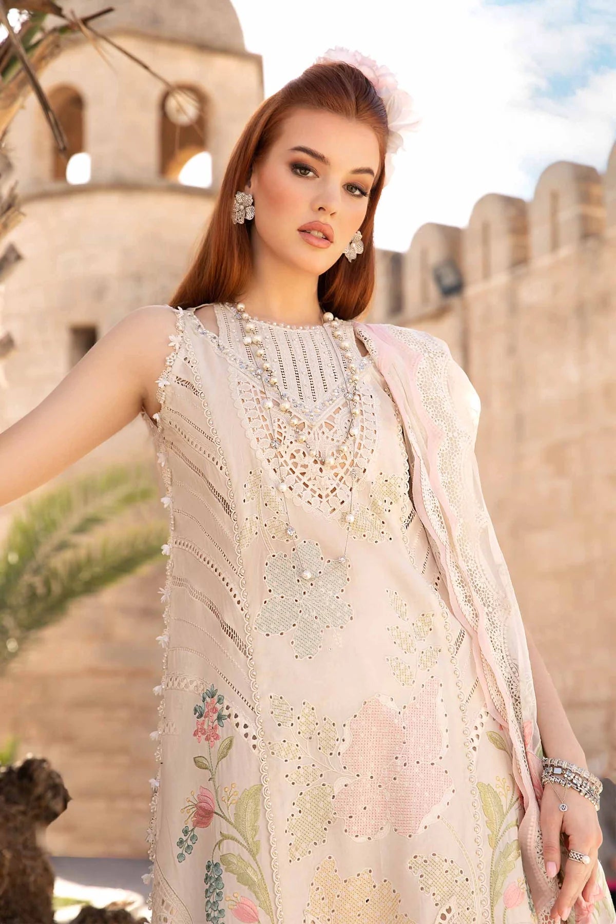 MARIA B LUXURY UN-STITCHED SUIT| D-2407-A