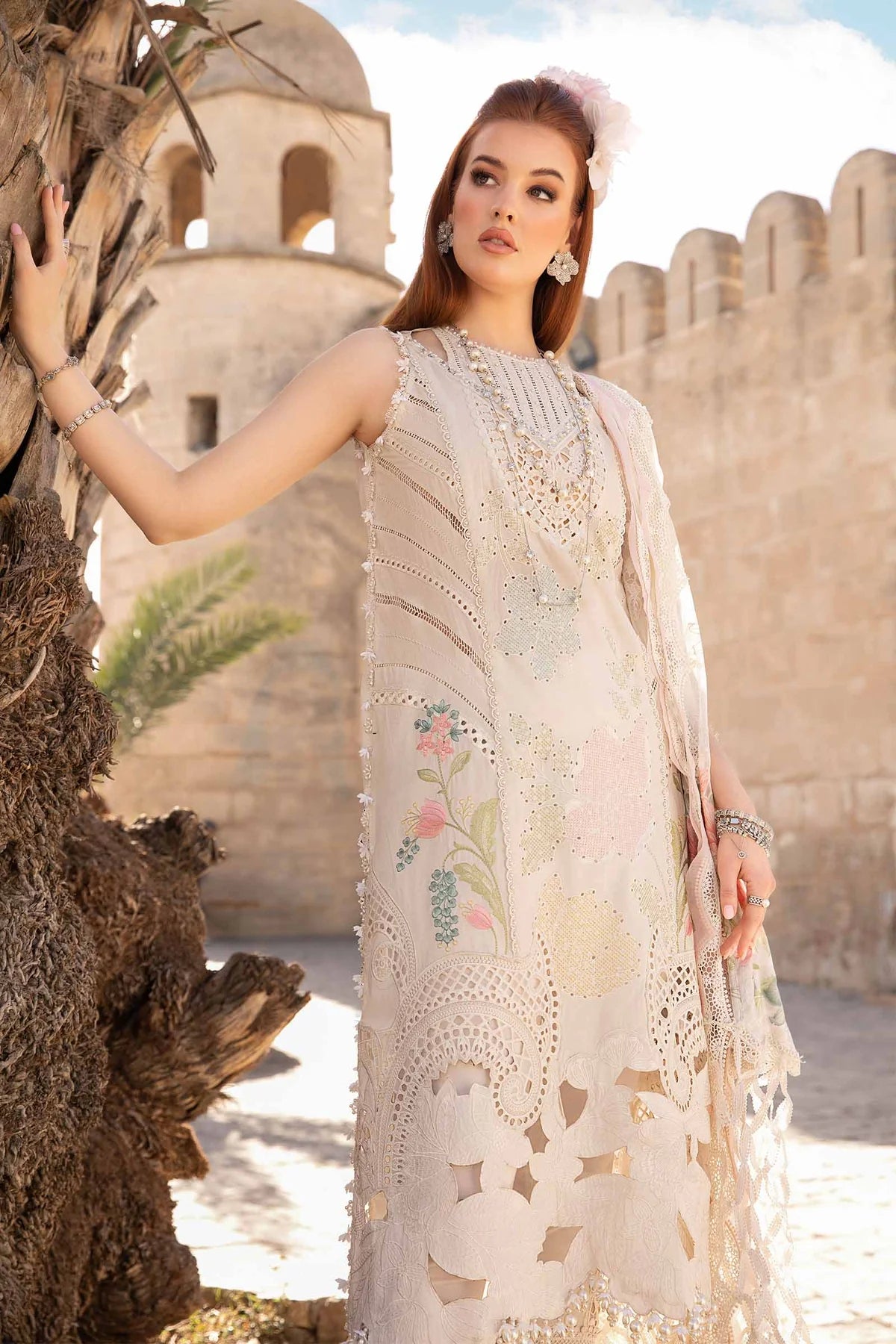 MARIA B LUXURY UN-STITCHED SUIT| D-2407-A