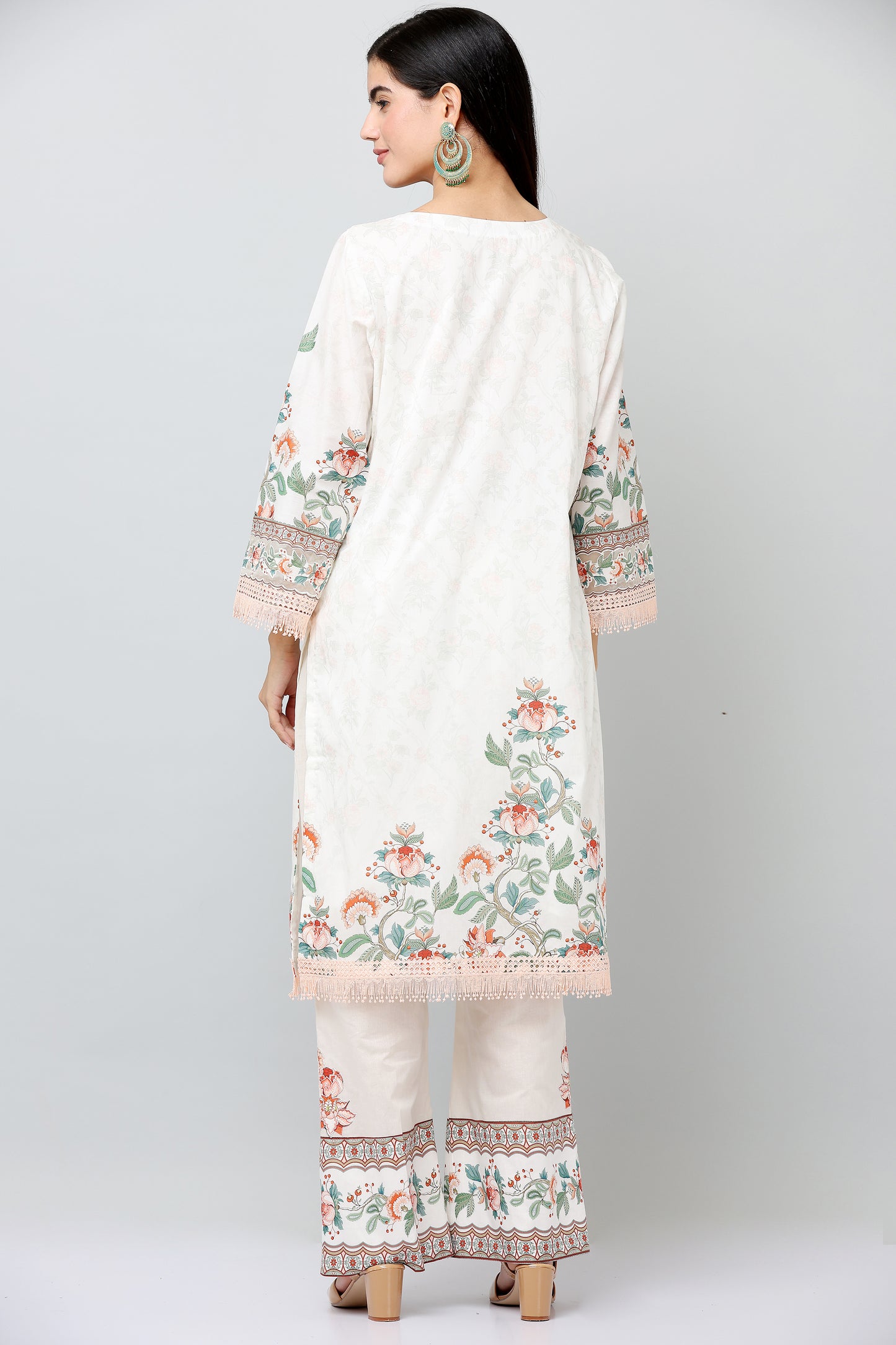3PC EMBROIDERED UN-STITCHED SUITS-KH-RA-03