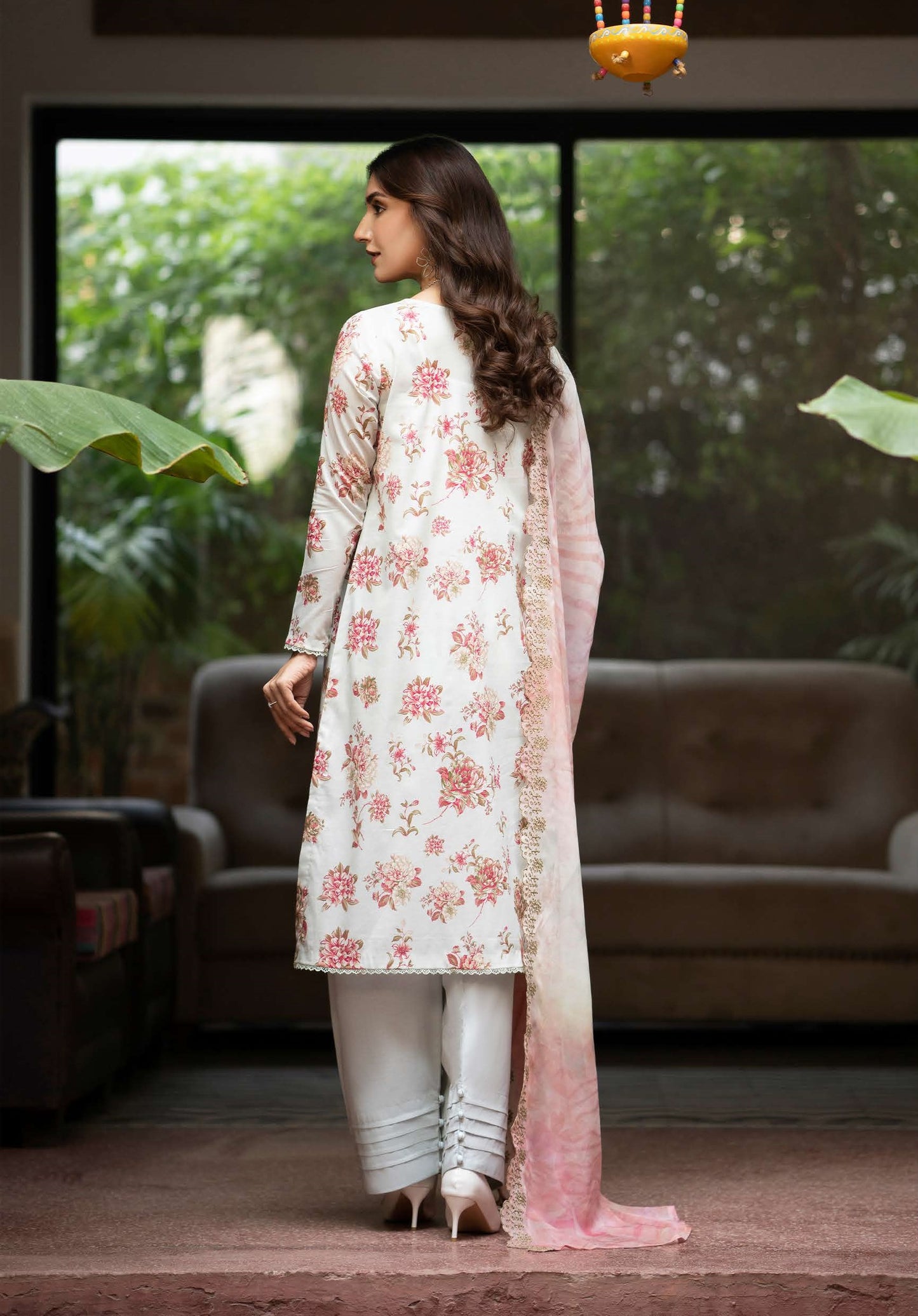 Mishaal by Gulljee Embroidered Lawn 3 piece Unstitched Dress - GJM11 - A01- Summer Collection
