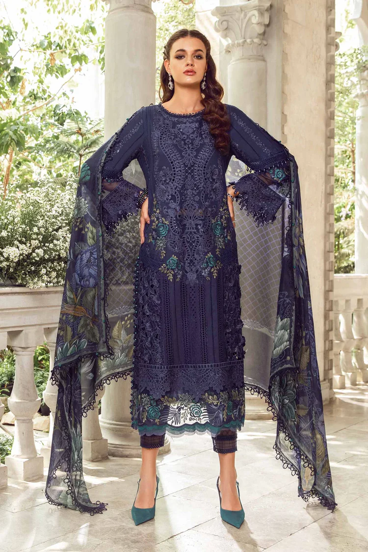 MARIA B EID LUXURY LAWN UN-STITCHED 3PC | D-09