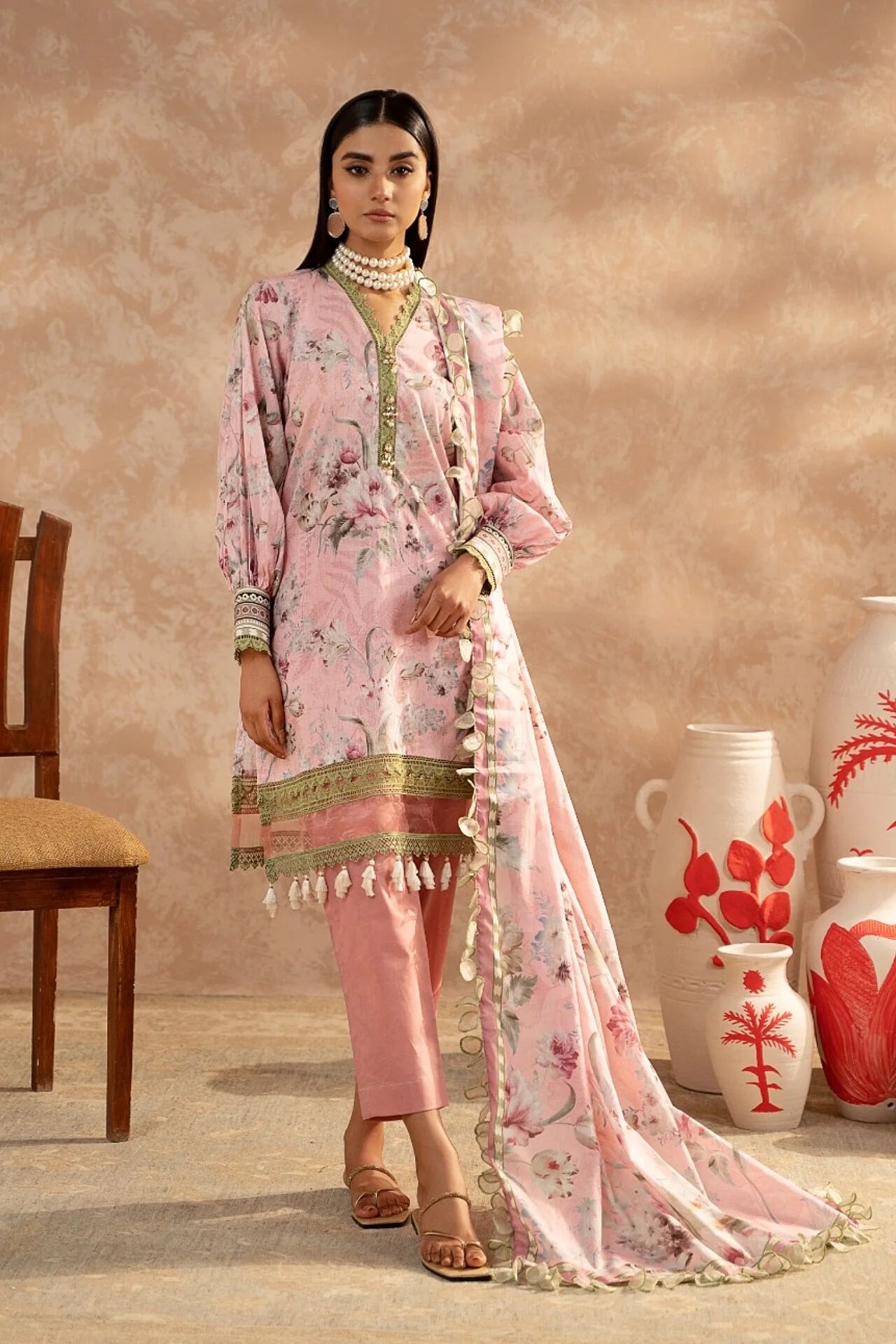 3PCS SPRING SUMMER LAWN COLLECTION VOL 3 UNSTITCHED SUIT (AZALEA)