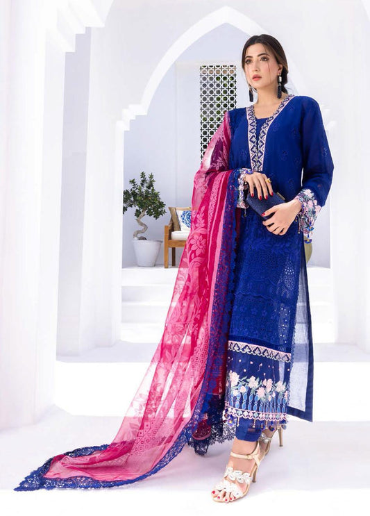 RUNGKARI  3 PIECE EMBROIDERED LAWN SUITS UNSTITCHED  SUMMER COLLECTION (A-06)