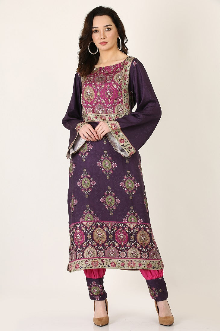 3PC UN-STITCHED SUITS-RS-02-D